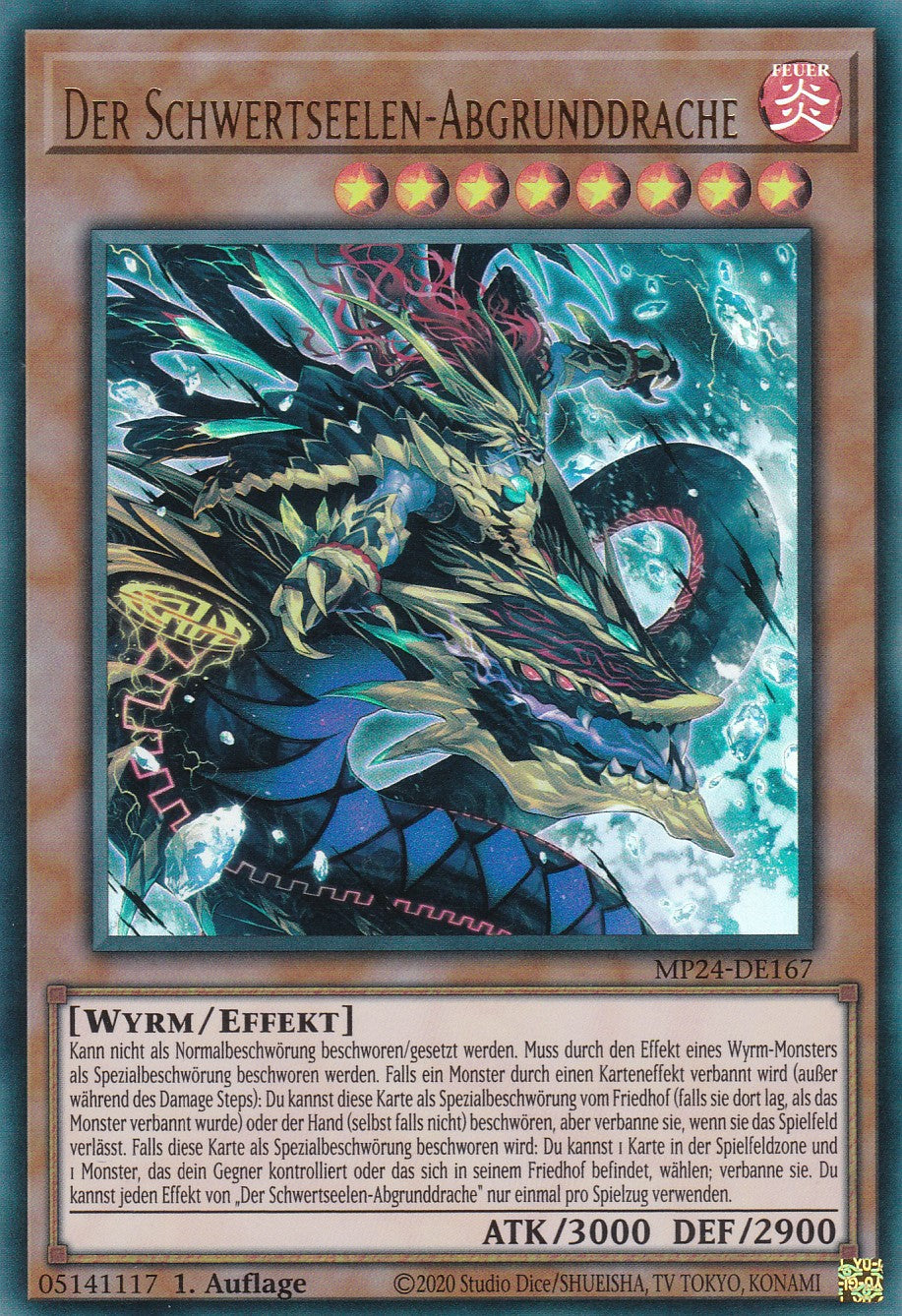 Der Schwertseelen-Abgrunddrache - MP24-DE167 - Ultra Rare - Deutsch - 1. Auflage - 25th Anniversary Tin: Dueling Mirrores