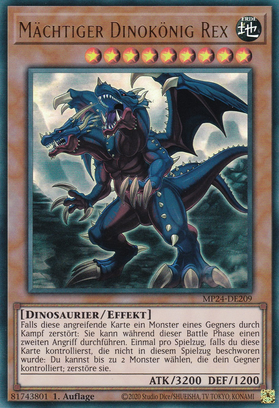 Mächtiger Dinokönig Rex - MP24-DE209 - Ultra Rare - Deutsch - 1. Auflage - 25th Anniversary Tin: Dueling Mirrores