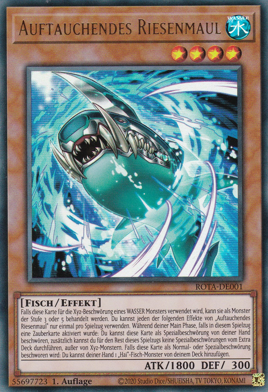 Auftauchendes Riesenmaul - ROTA-DE001 - Ultra Rare - Deutsch - 1. Auflage - Rage of the Abyss