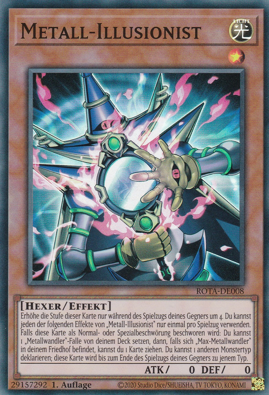 Metall-Illusionist - ROTA-DE008 - Super Rare - Deutsch - 1. Auflage - Rage of the Abyss