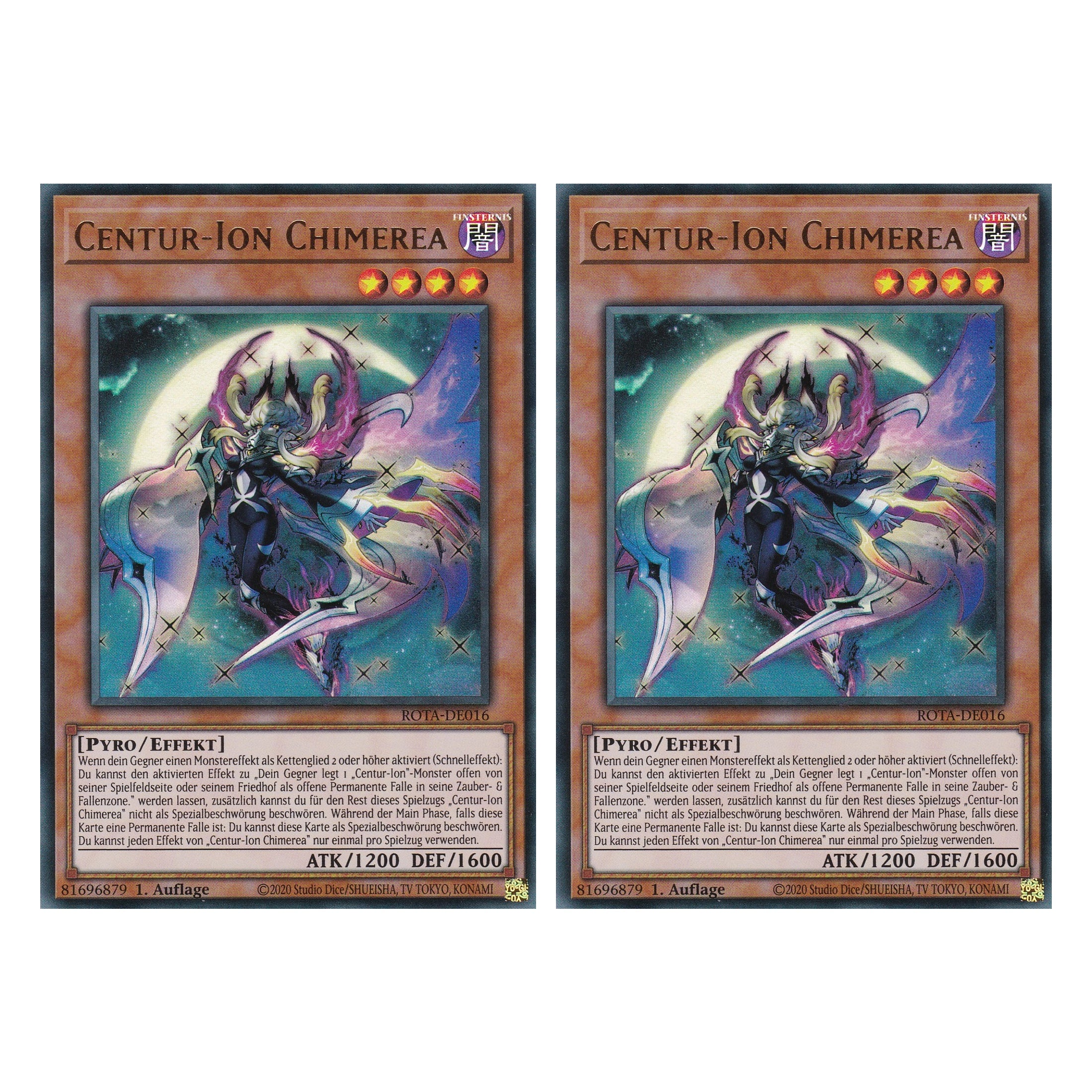 Centur-Ion Chimerea - ROTA-DE016 - Ultra Rare - Deutsch - 1. Auflage - Rage of the Abyss - Duo Set (2 Stück) - Yu-Gi-Oh!