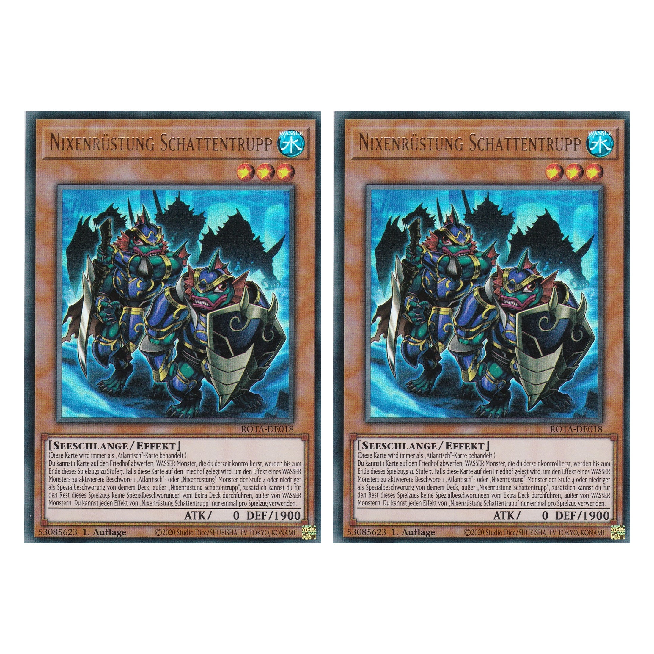 Nixenrüstung Schattentrupp - ROTA-DE018 - Ultra Rare - Deutsch - 1. Auflage - Rage of the Abyss - Duo Set (2 Stück) - Yu-Gi-Oh!
