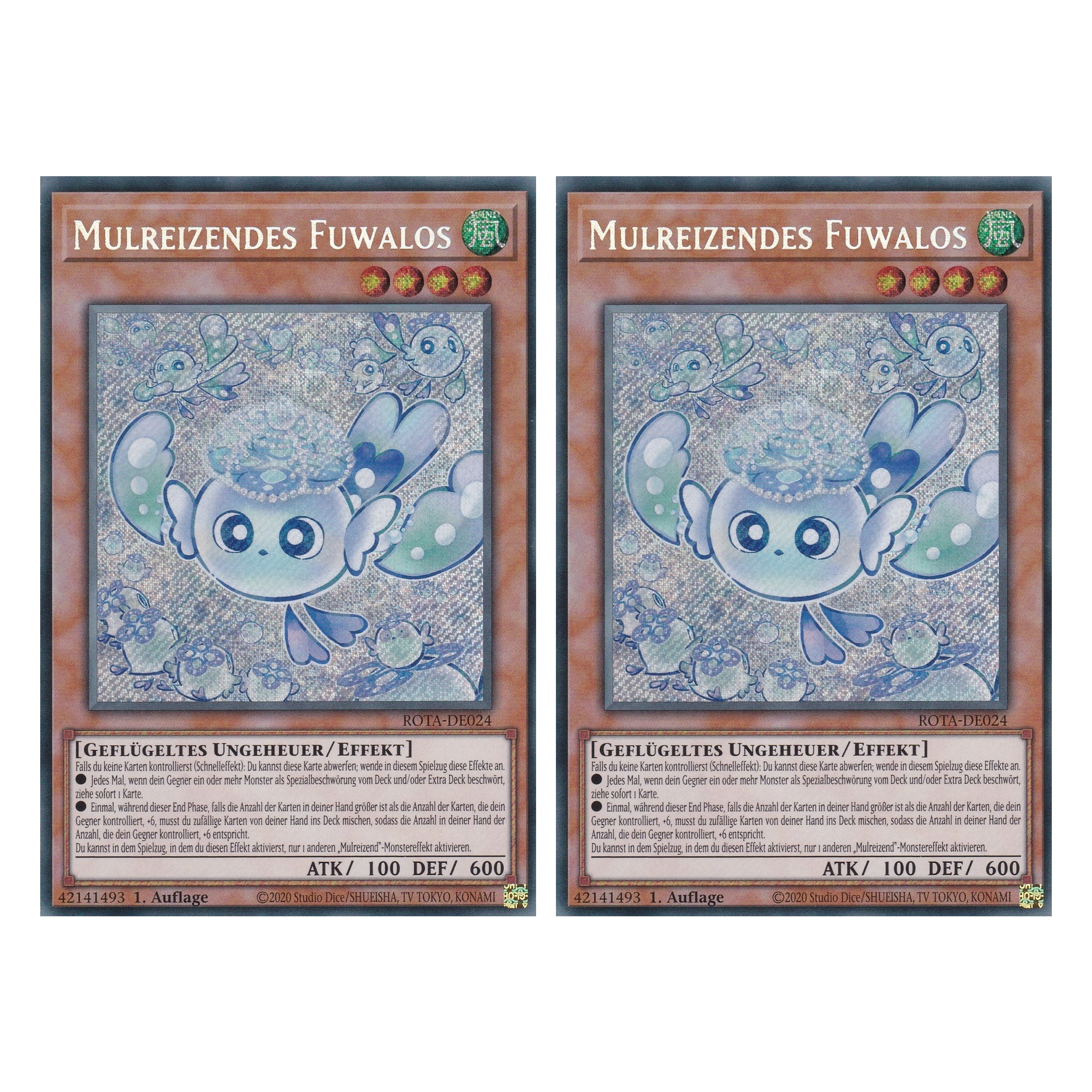 Mulreizendes Fuwalos - ROTA-DE024 - Secret Rare - Deutsch - 1. Auflage - Rage of the Abyss - Duo Set (2 Stück) - Yu-Gi-Oh!