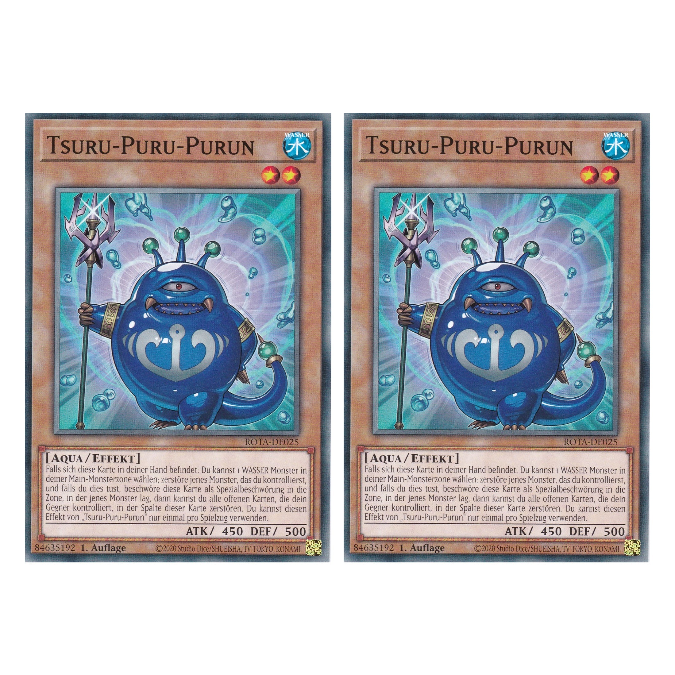 Tsuru-Puru-Purun - ROTA-DE025 - Common - Deutsch - 1. Auflage - Rage of the Abyss - Duo Set (2 Stück) - Yu-Gi-Oh!