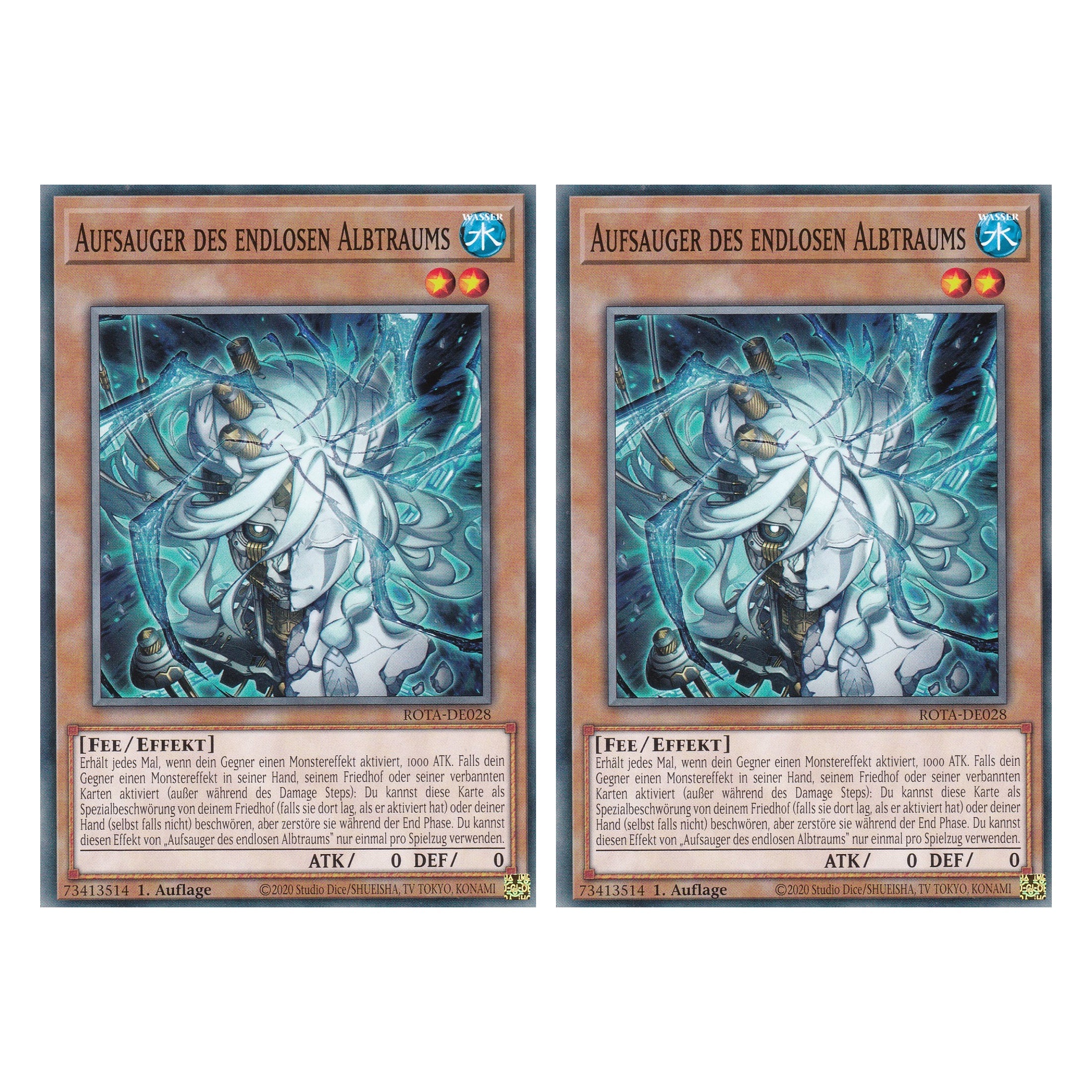 Aufsauger des endlosen Albtraums - ROTA-DE028 - Common - Deutsch - 1. Auflage - Rage of the Abyss - Duo Set (2 Stück) - Yu-Gi-Oh!