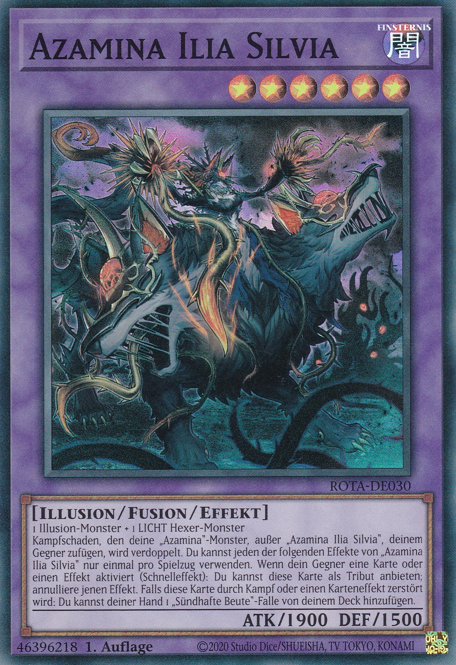 Azamina Ilia Silvia - ROTA-DE030 - Super Rare - Deutsch - 1. Auflage - Rage of the Abyss
