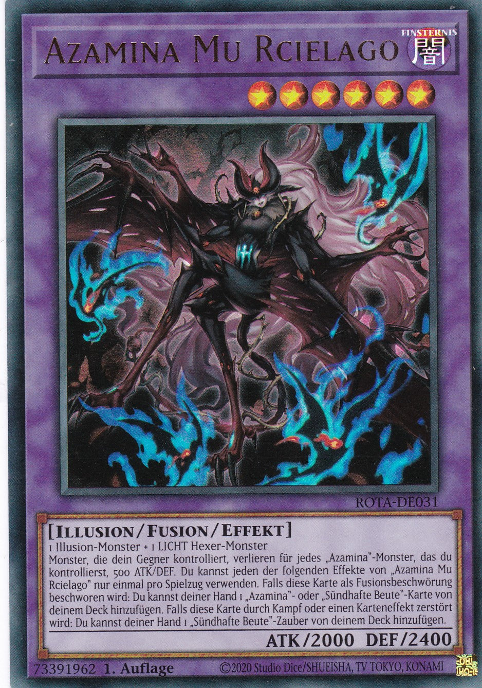Azamina Mu Rcielago - ROTA-DE031 - Ultra Rare - Deutsch - 1. Auflage - Rage of the Abyss