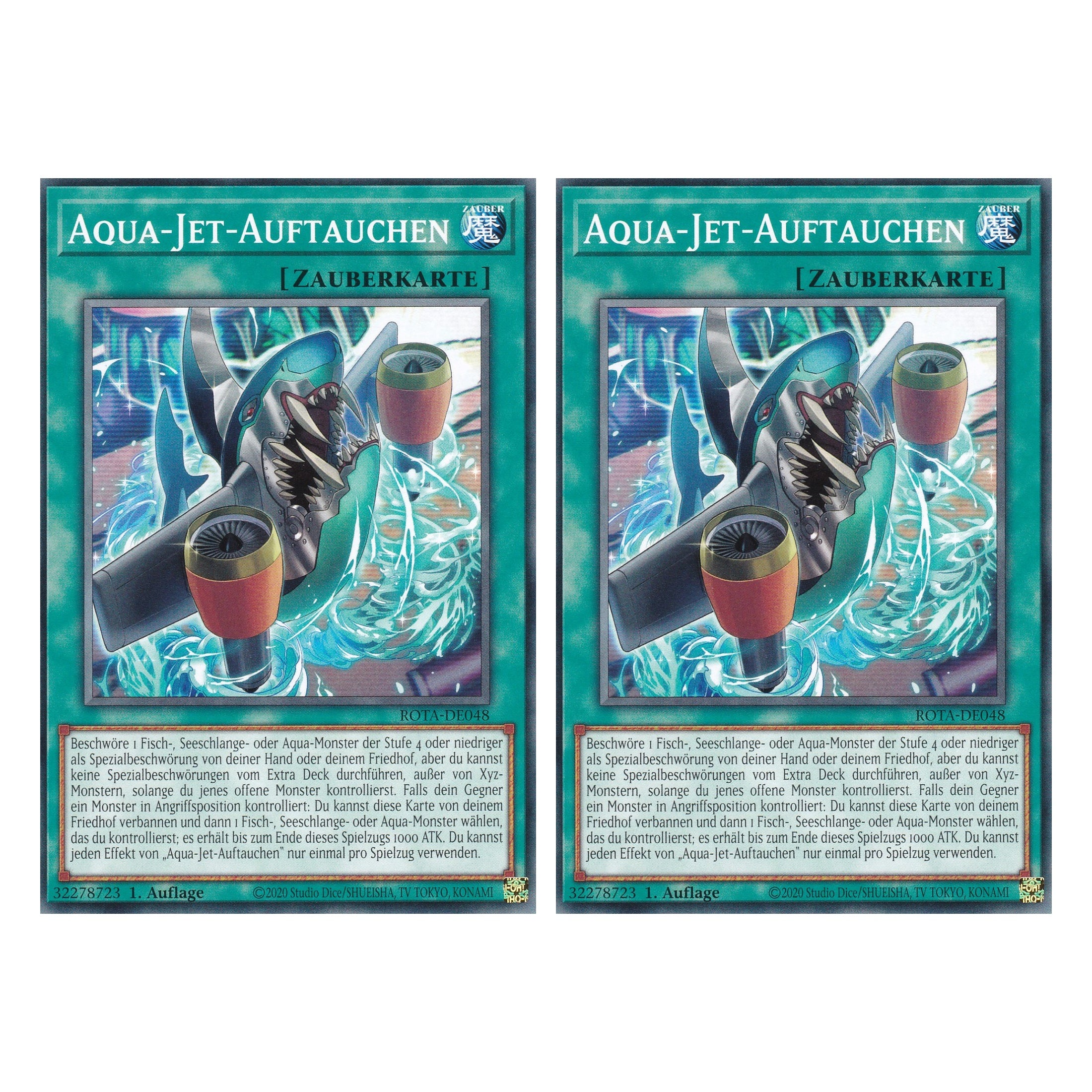 Aqua-Jet-Auftauchen - ROTA-DE048 - Common - Deutsch - 1. Auflage - Rage of the Abyss - Duo Set (2 Stück) - Yu-Gi-Oh!
