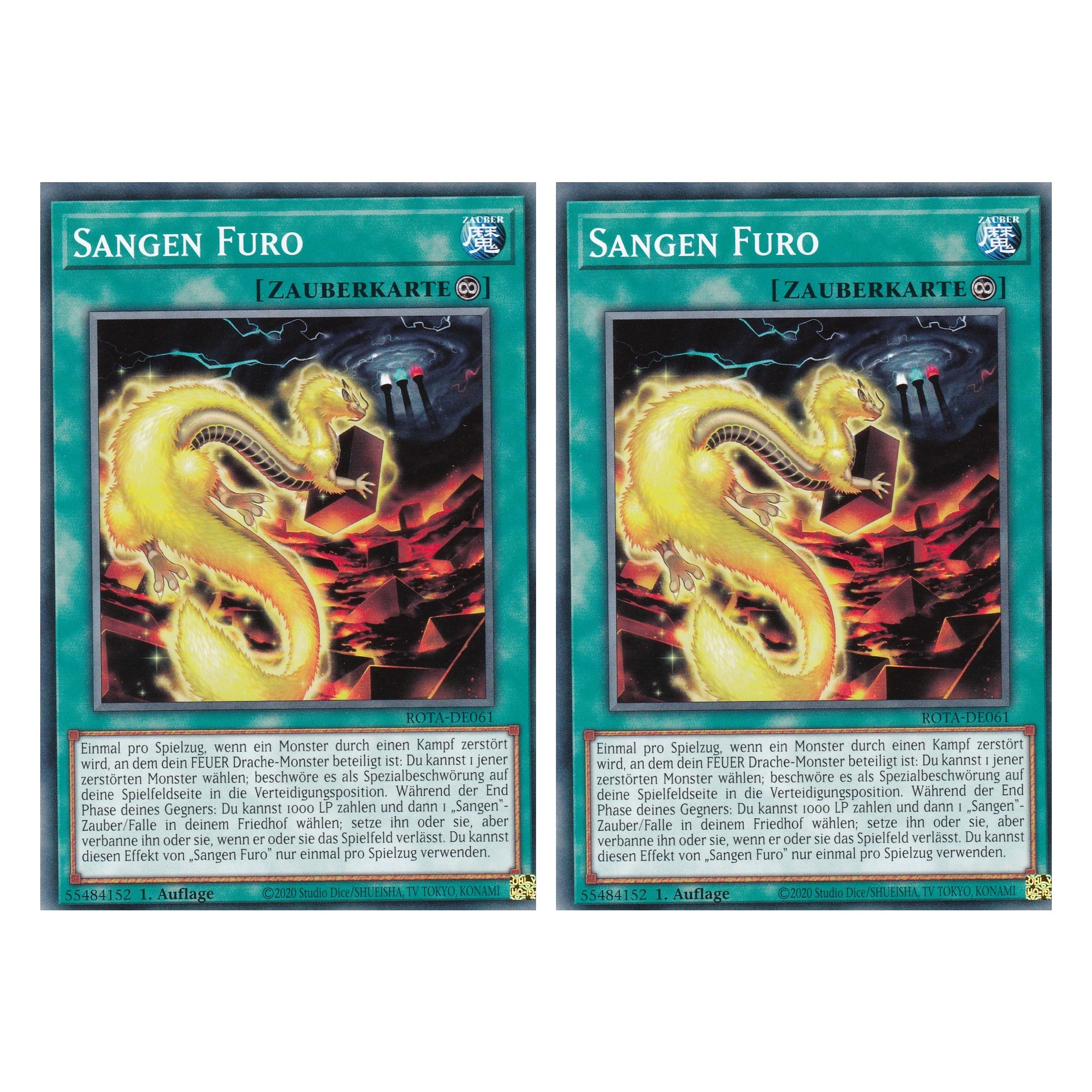 Sangen Furo - ROTA-DE061 - Common - Deutsch - 1. Auflage - Rage of the Abyss - Duo Set (2 Stück) - Yu-Gi-Oh!