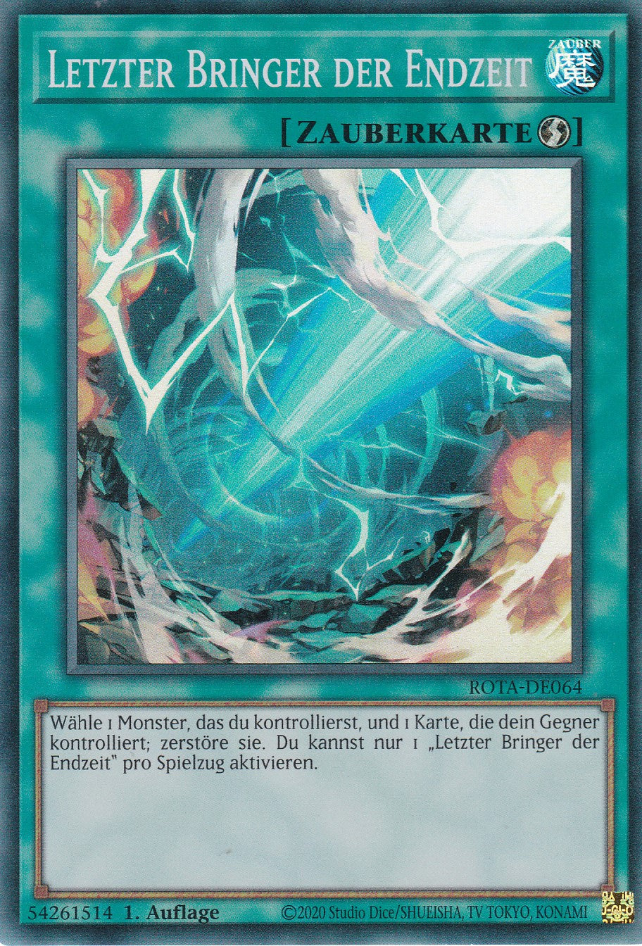 Letzter Bringer der Endzeit - ROTA-DE064 - Super Rare - Deutsch - 1. Auflage - Rage of the Abyss