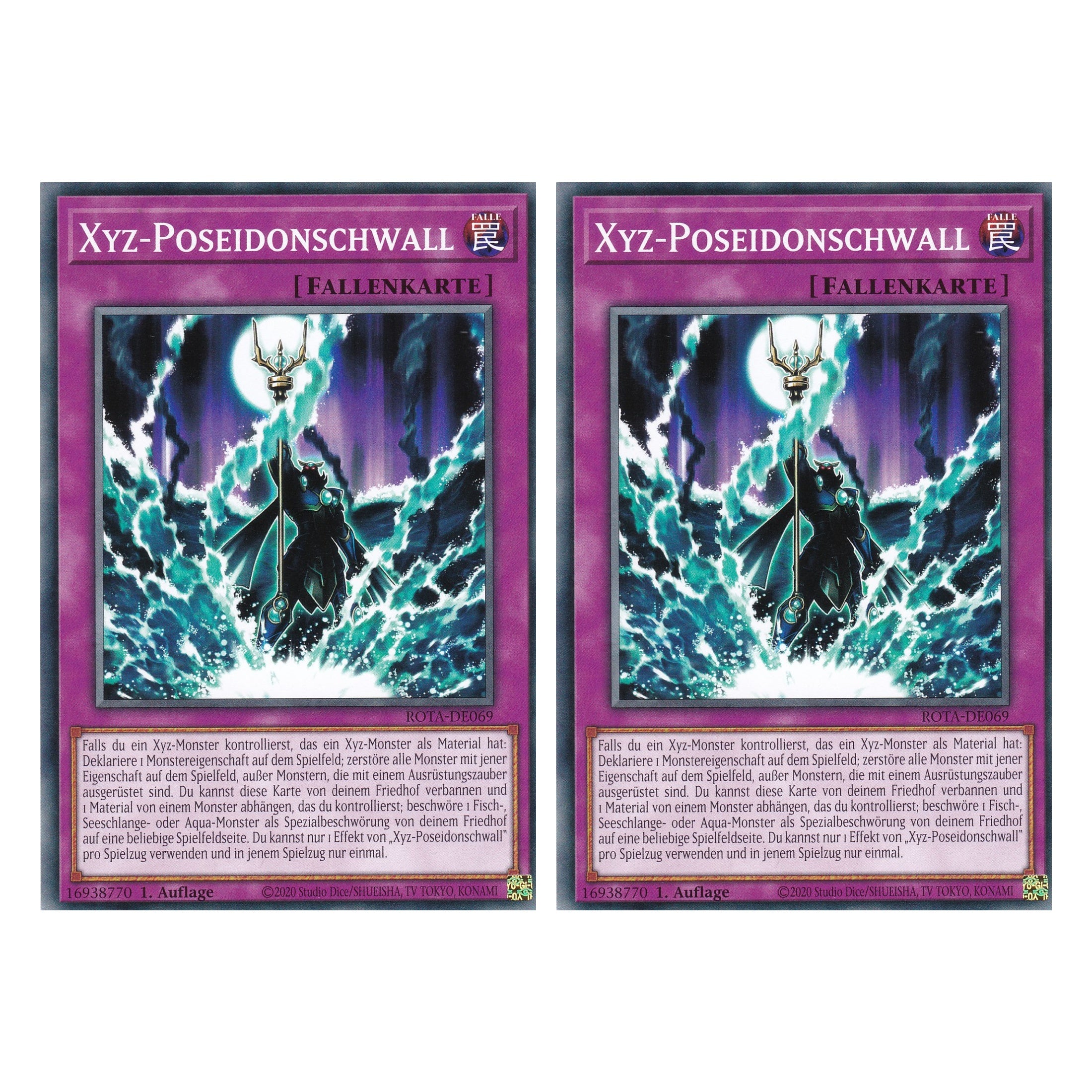 Xyz-Poseidonschwall - ROTA-DE069 - Common - Deutsch - 1. Auflage - Rage of the Abyss - Duo Set (2 Stück) - Yu-Gi-Oh!