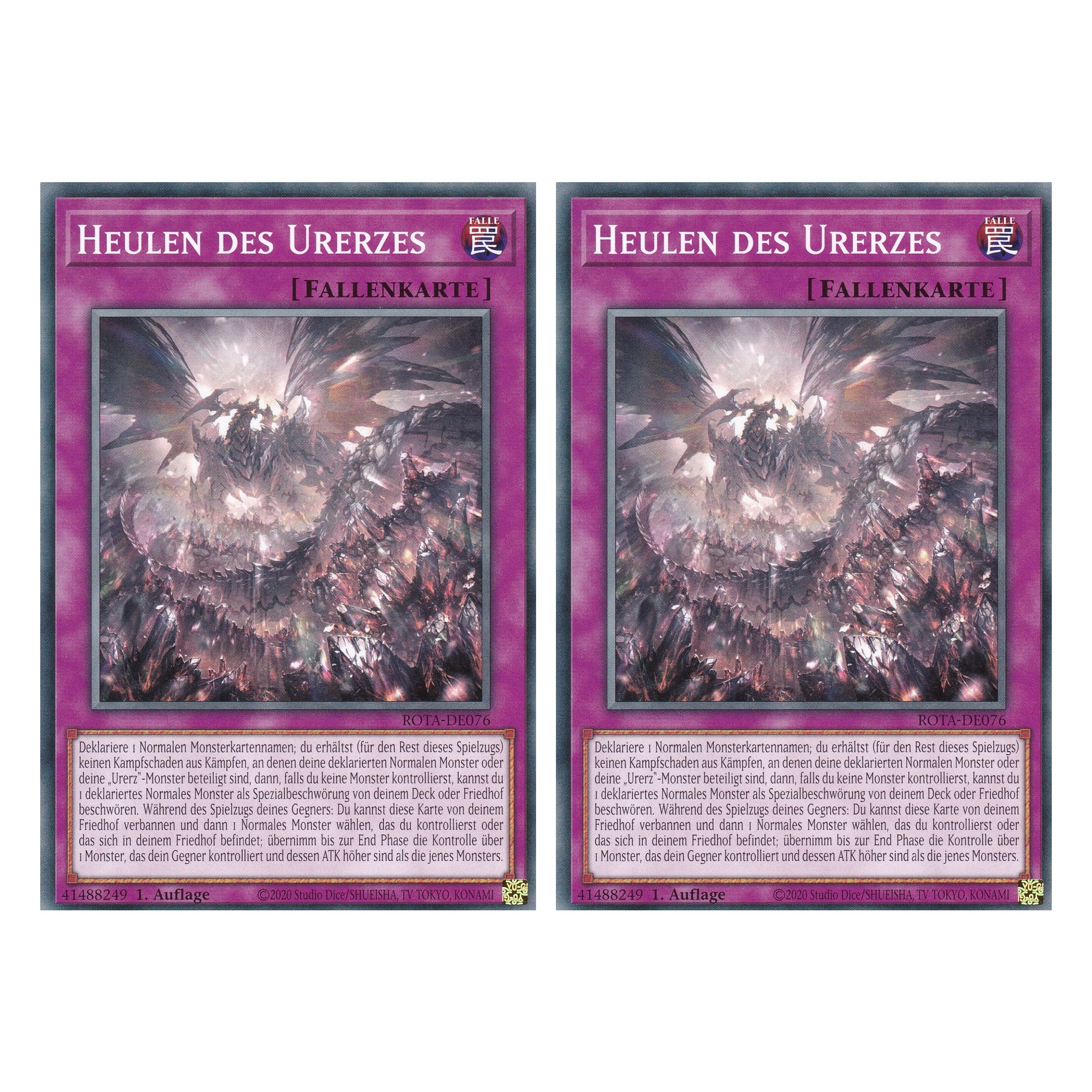 Heulen des Urerzes - ROTA-DE076 - Common - Deutsch - 1. Auflage - Rage of the Abyss - Duo Set (2 Stück) - Yu-Gi-Oh!