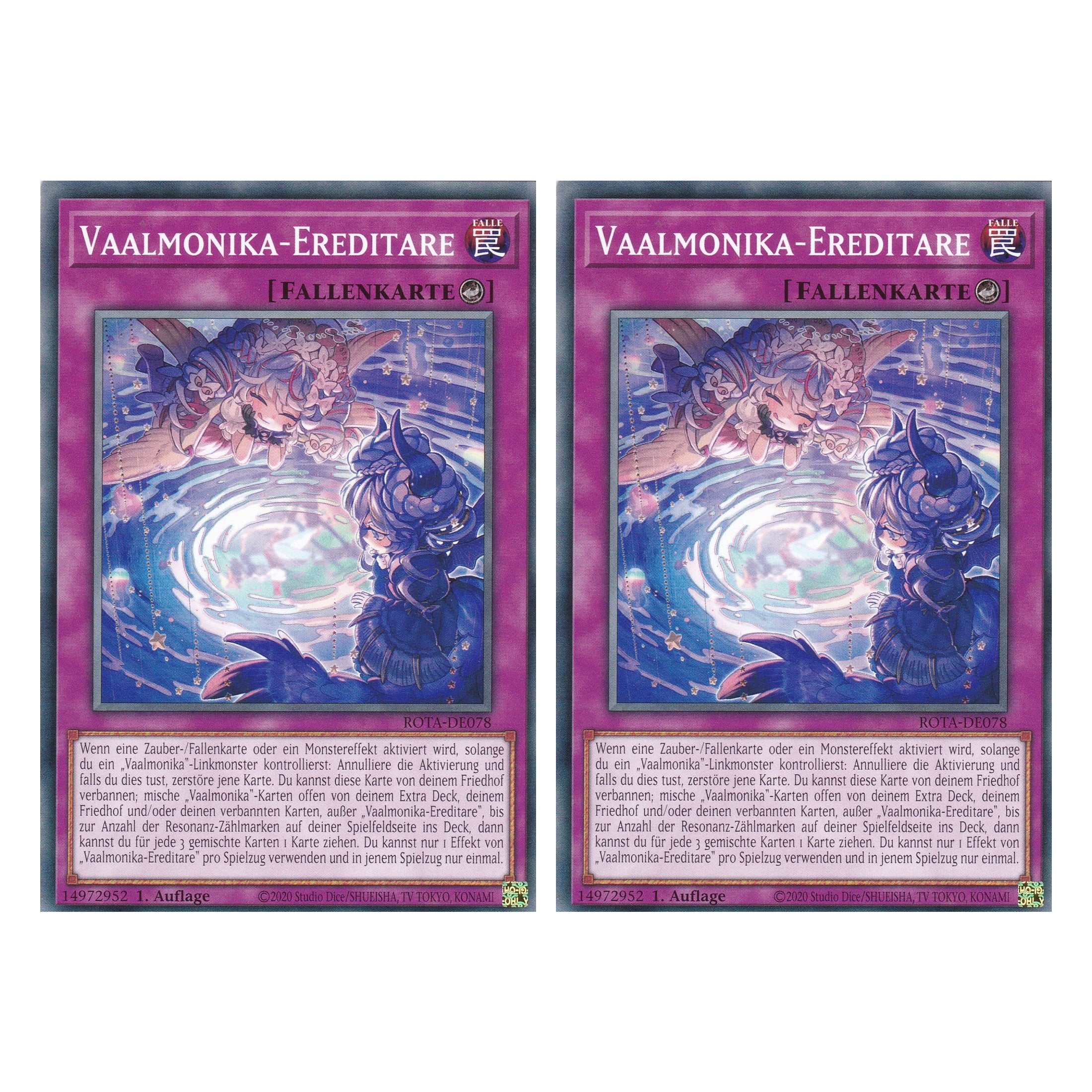 Vaalmonika-Ereditare - ROTA-DE078 - Common - Deutsch - 1. Auflage - Rage of the Abyss - Duo Set (2 Stück) - Yu-Gi-Oh!