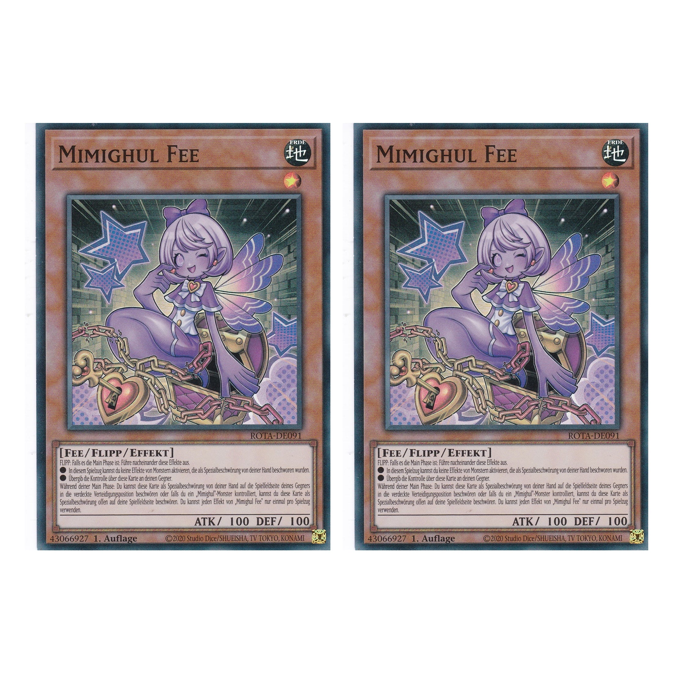 Mimighul Fee - ROTA-DE091 - Super Rare - Deutsch - 1. Auflage - Rage of the Abyss - Duo Set (2 Stück) - Yu-Gi-Oh!