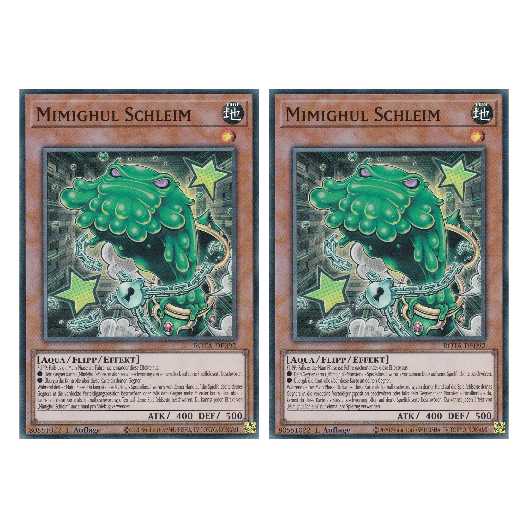 Mimighul Schleim - ROTA-DE092 - Super Rare - Deutsch - 1. Auflage - Rage of the Abyss - Duo Set (2 Stück) - Yu-Gi-Oh!
