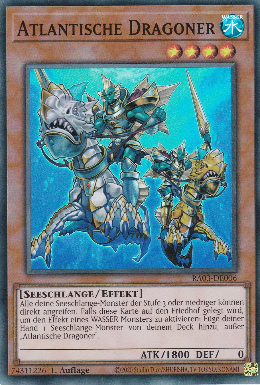 Atlantische Dragoner - RA03-DE006 - Super Rare - Deutsch - 1. Auflage - Quarter Century Bonanza