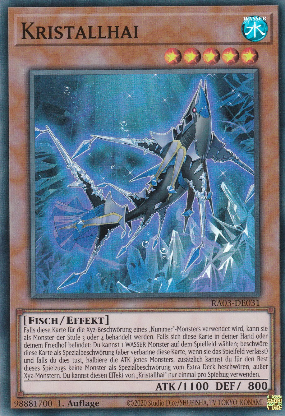 Kristallhai - RA03-DE031 - Super Rare - Deutsch - 1. Auflage - Quarter Century Bonanza