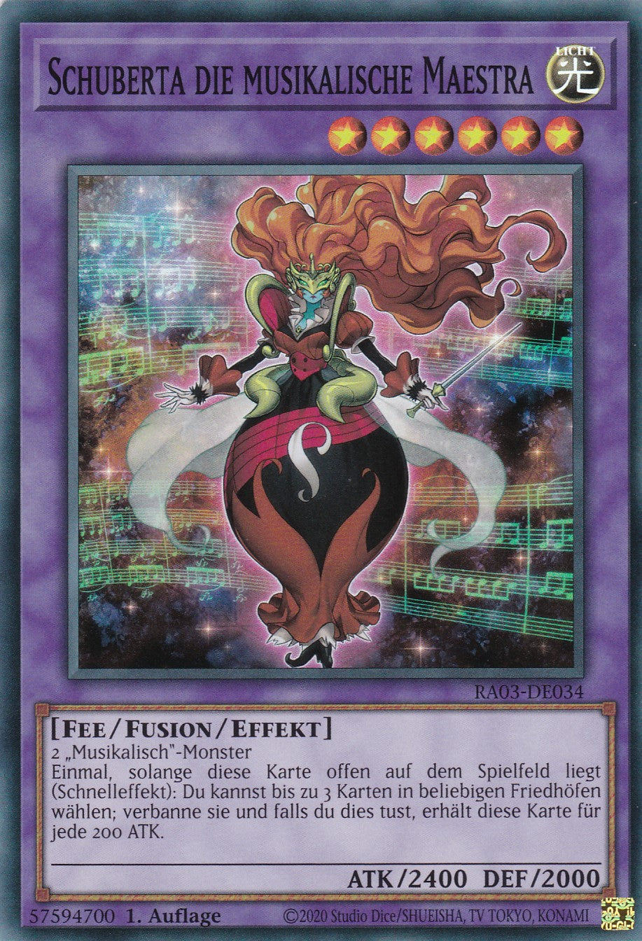 Schuberta die musikalische Maestra - RA03-DE034 - Super Rare - Deutsch - 1. Auflage - Quarter Century Bonanza