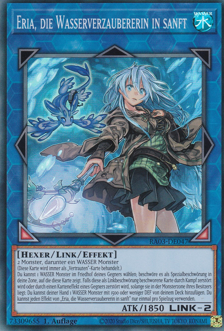 Eria, die Wasserverzaubererin in sanft - RA03-DE047 - Super Rare - Deutsch - 1. Auflage - Quarter Century Bonanza