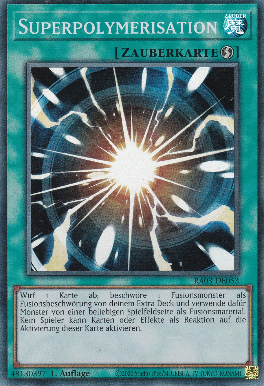 Superpolymerisation - RA03-DE053 - Super Rare - Deutsch - 1. Auflage - Quarter Century Bonanza