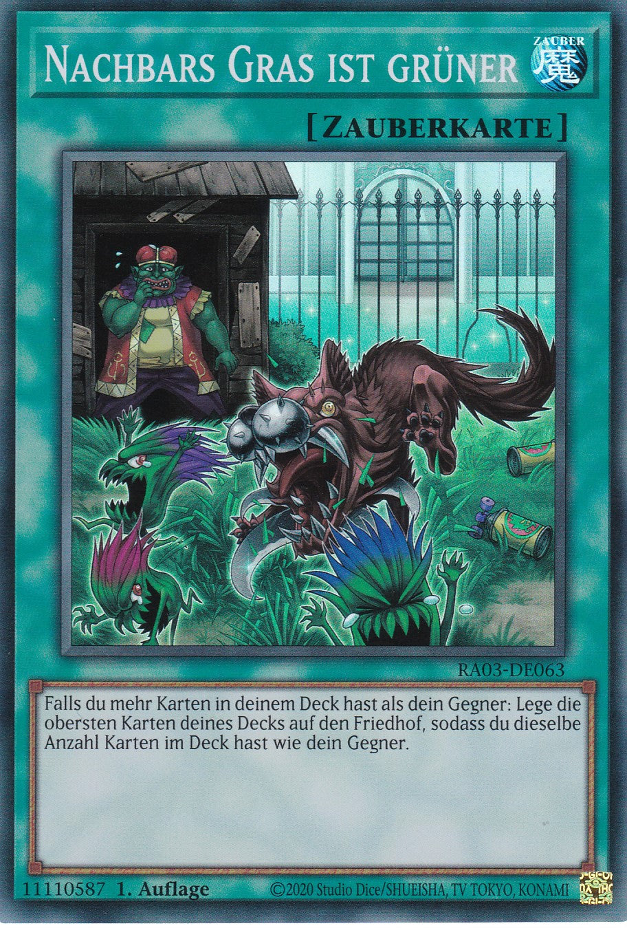 Nachbars Gras ist grüner - RA03-DE063 - Super Rare - Deutsch - 1. Auflage - Quarter Century Bonanza