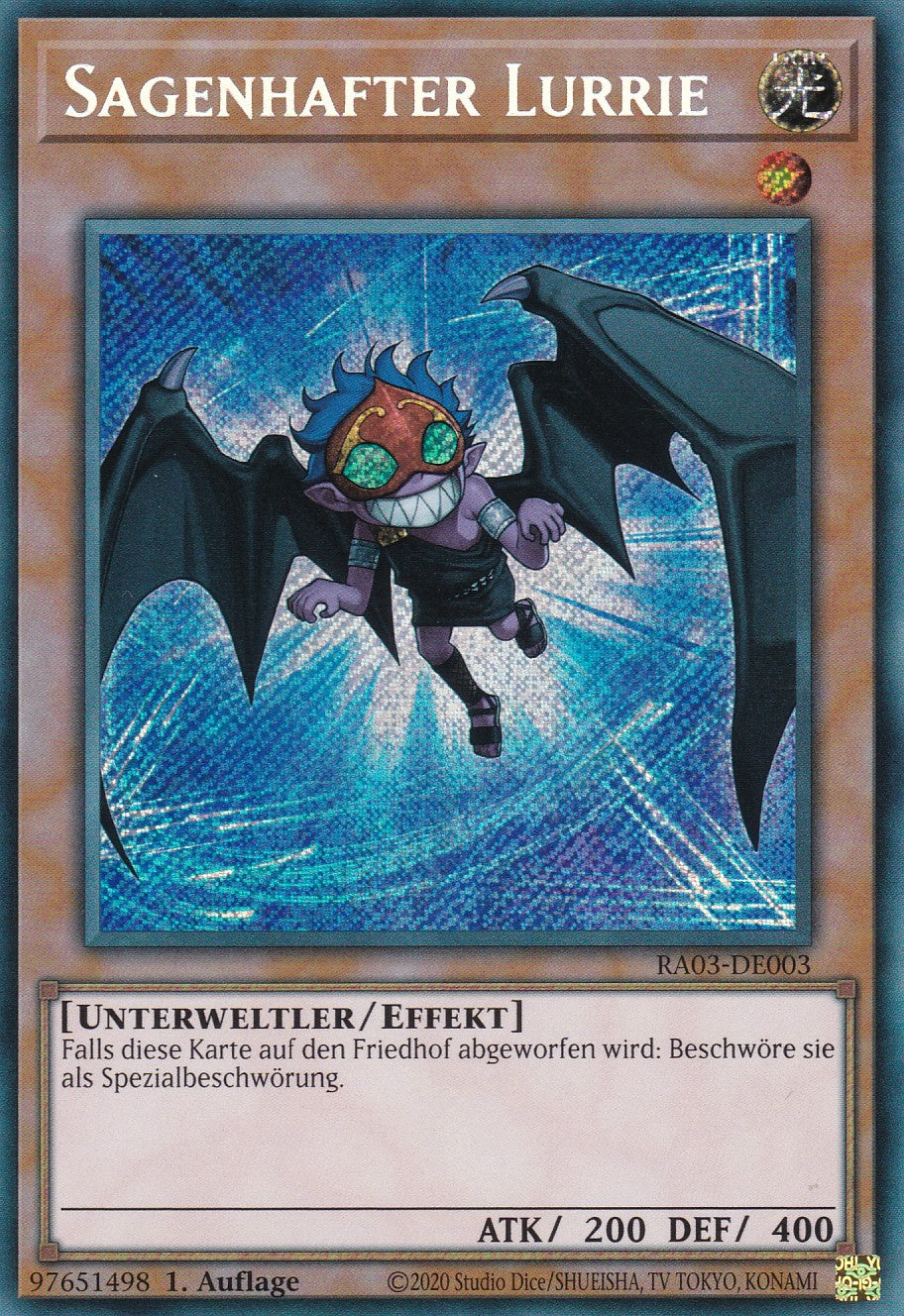 Sagenhafter Lurrie - RA03-DE003 - Secret Rare - Deutsch - 1. Auflage - Quarter Century Bonanza