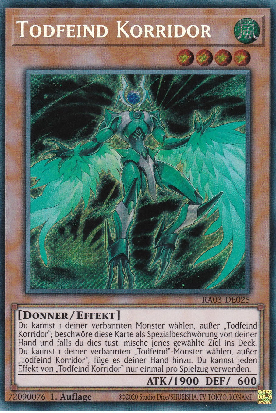 Todfeind Korridor - RA03-DE025 - Secret Rare - Deutsch - 1. Auflage - Quarter Century Bonanza