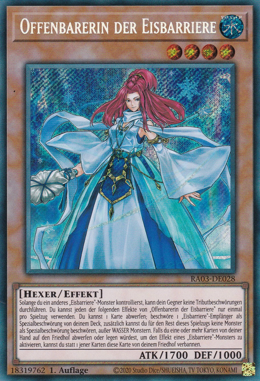 Offenbarerin der Eisbarriere - RA03-DE028 - Secret Rare - Deutsch - 1. Auflage - Quarter Century Bonanza