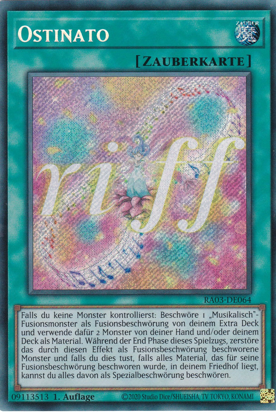 Ostinato - RA03-DE064 - Secret Rare - Deutsch - 1. Auflage - Quarter Century Bonanza