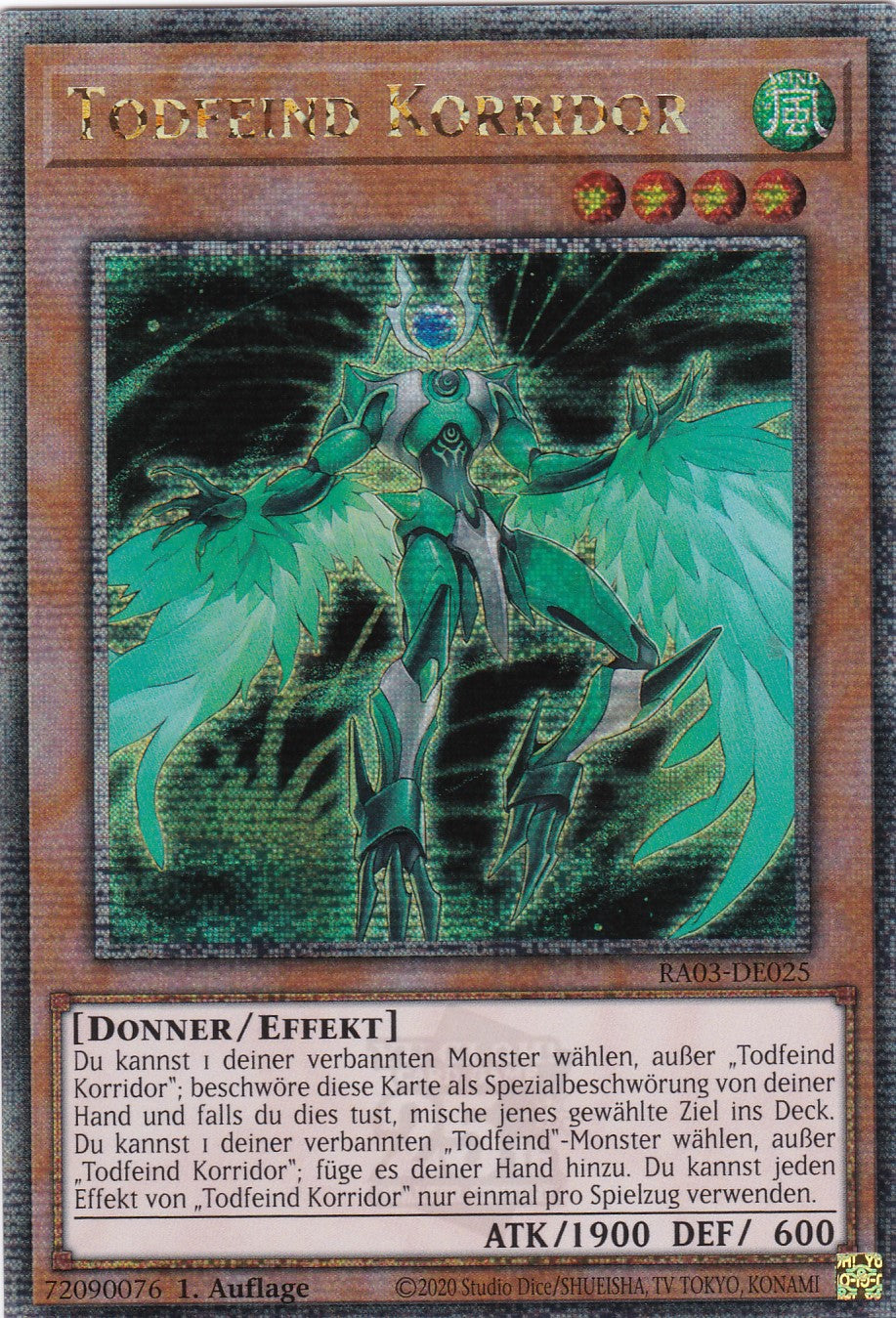 Todfeind Korridor - RA03-DE025 - Quarter Century Secret Rare - Deutsch - 1. Auflage - Quarter Century Bonanza