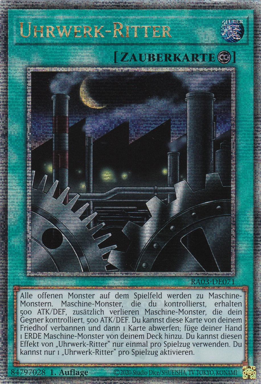 Uhrwerk-Ritter - RA03-DE072 - Quarter Century Secret Rare - Deutsch - 1. Auflage - Quarter Century Bonanza