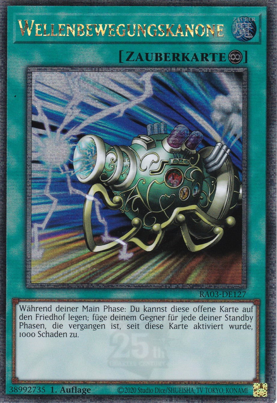 Wellenbewegungskanone - RA03-DE127 - Quarter Century Secret Rare - Deutsch - 1. Auflage - Quarter Century Bonanza