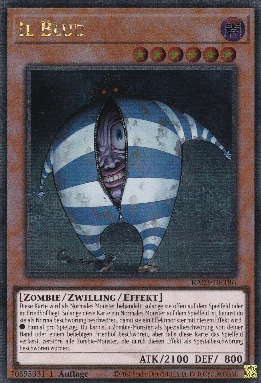 Il Blud - RA03-DE186 - Quarter Century Secret Rare - Deutsch - 1. Auflage - Quarter Century Bonanza