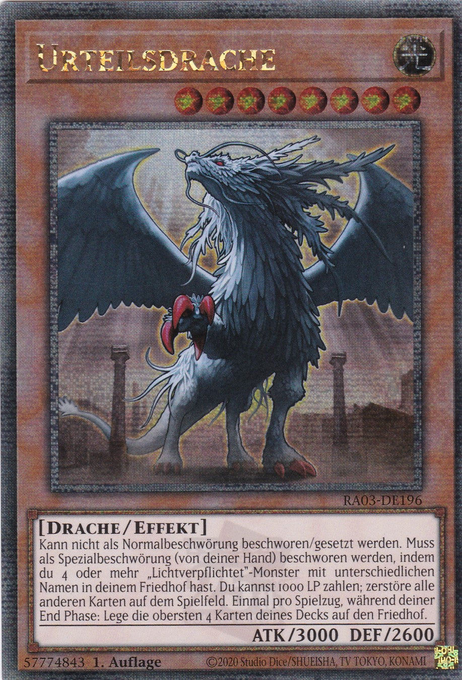Urteilsdrache - RA03-DE196 - Quarter Century Secret Rare - Deutsch - 1. Auflage - Quarter Century Bonanza