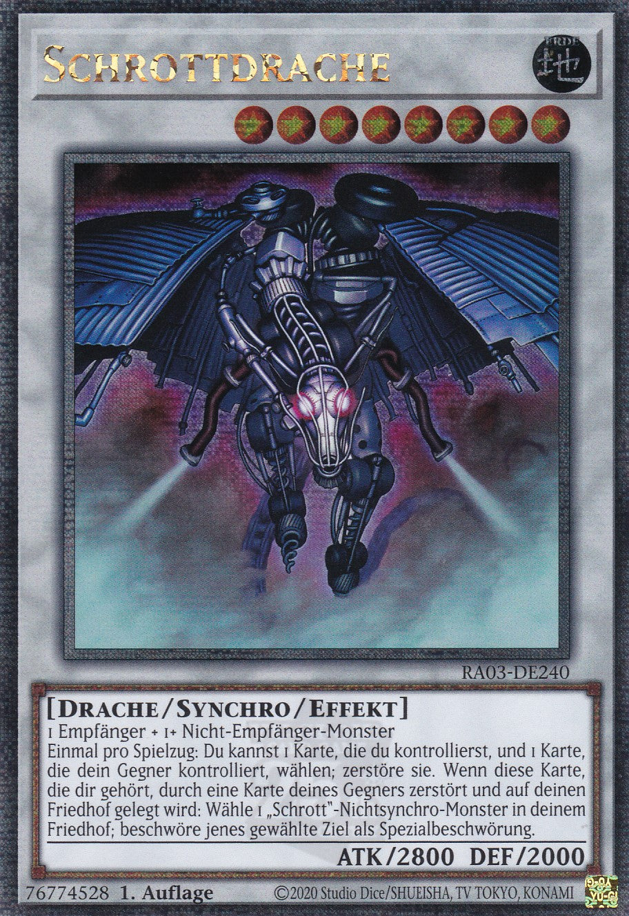 Schrottdrache - RA03-DE240 - Quarter Century Secret Rare - Deutsch - 1. Auflage - Quarter Century Bonanza