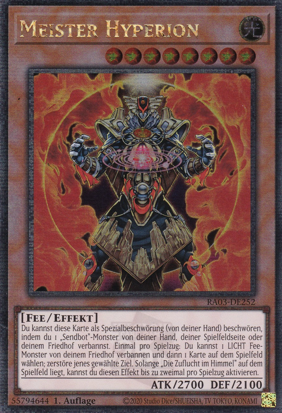Meister Hyperion - RA03-DE252 - Quarter Century Secret Rare - Deutsch - 1. Auflage - Quarter Century Bonanza