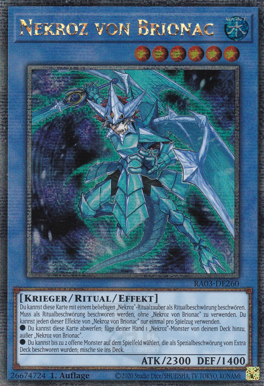 Nekroz von Brionac - RA03-DE260 - Quarter Century Secret Rare - Deutsch - 1. Auflage - Quarter Century Bonanza