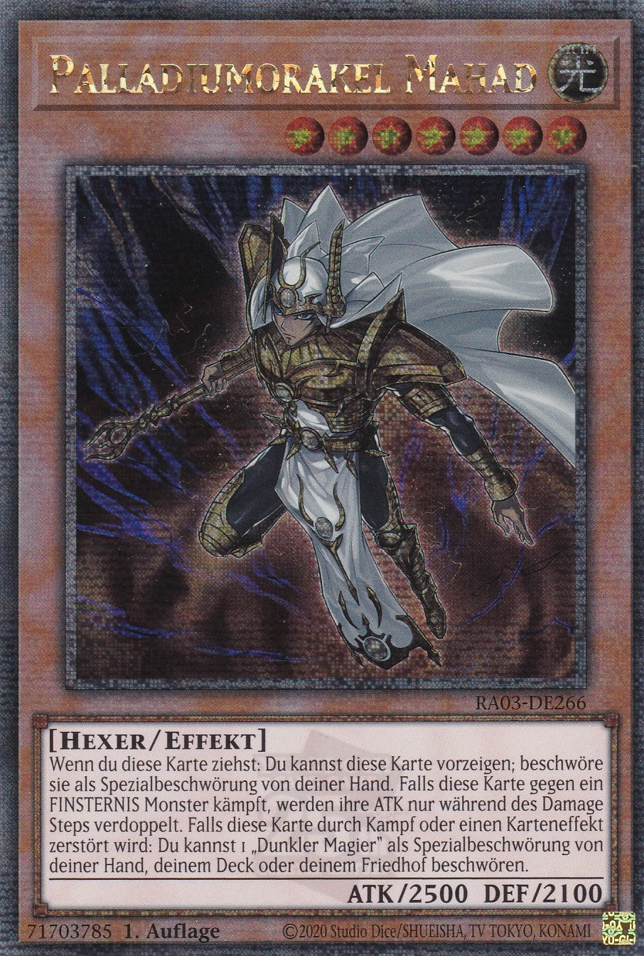 Palladiumorakel Mahad - RA03-DE266 - Quarter Century Secret Rare - Deutsch - 1. Auflage - Quarter Century Bonanza