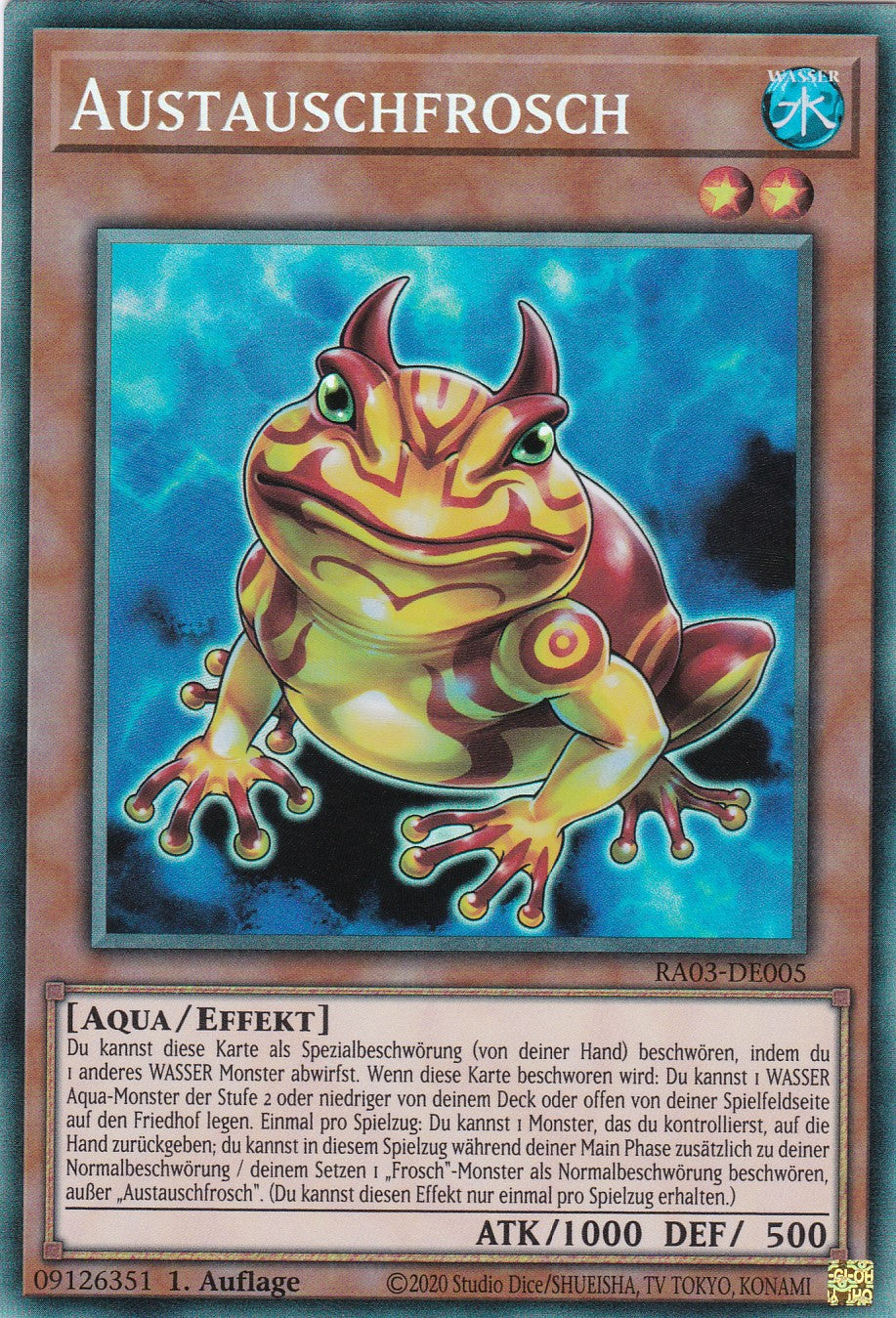 Austauschfrosch - RA03-DE005 - Collector Rare - Deutsch - 1. Auflage - Quarter Century Bonanza