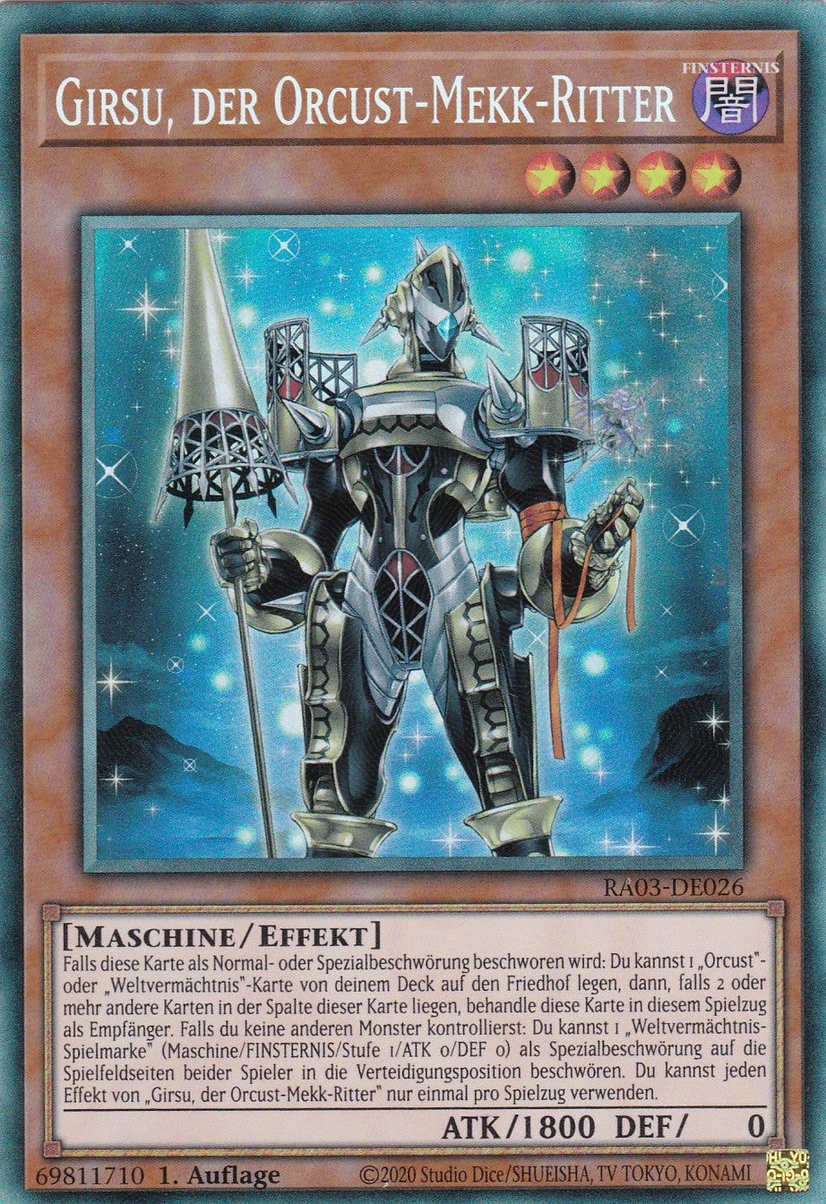 Girsu, der Orcust-Mekk-Ritter - RA03-DE026 - Collector Rare - Deutsch - 1. Auflage - Quarter Century Bonanza