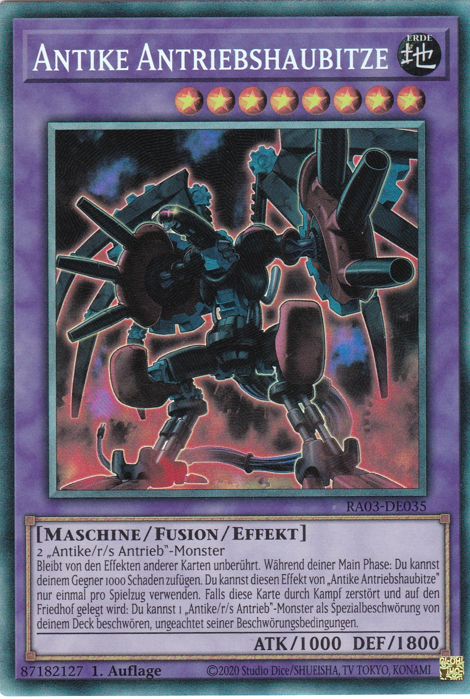 Antike Antriebshaubitze - RA03-DE035 - Collector Rare - Deutsch - 1. Auflage - Quarter Century Bonanza