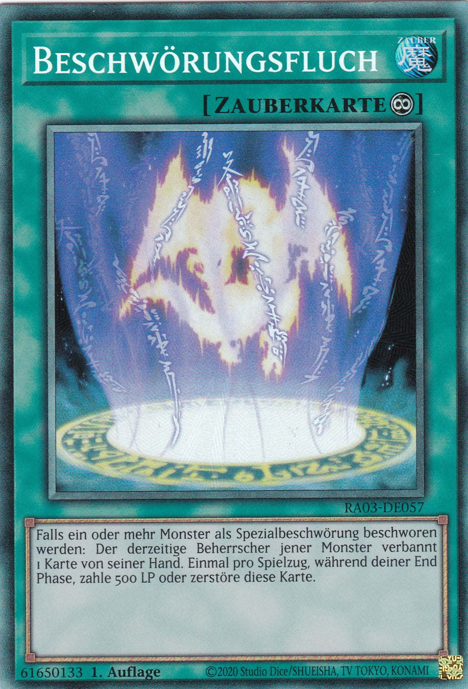 Beschwörungsfluch - RA03-DE057 - Collector Rare - Deutsch - 1. Auflage - Quarter Century Bonanza