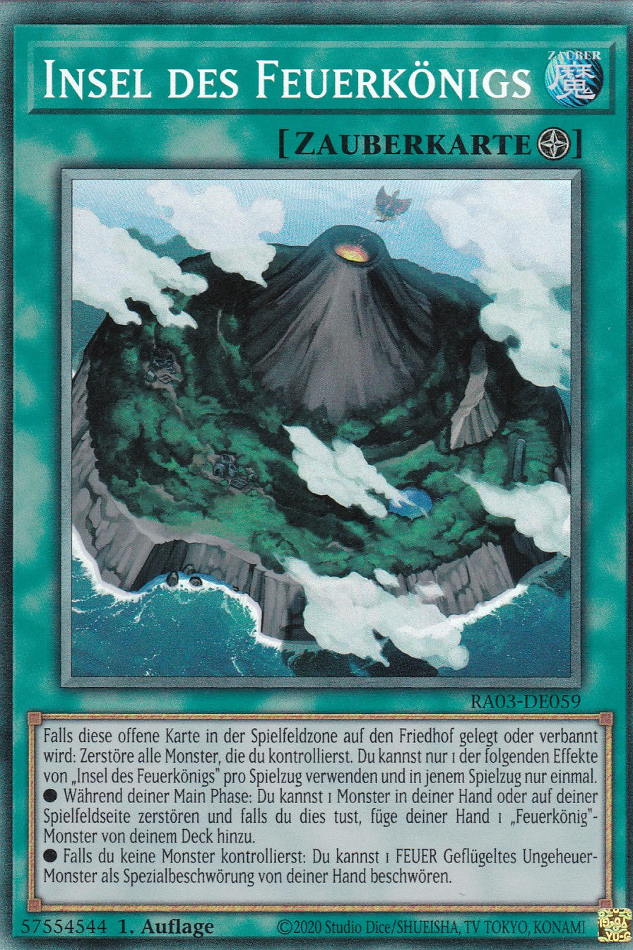 Insel des Feuerkönigs - RA03-DE059 - Collector Rare - Deutsch - 1. Auflage - Quarter Century Bonanza