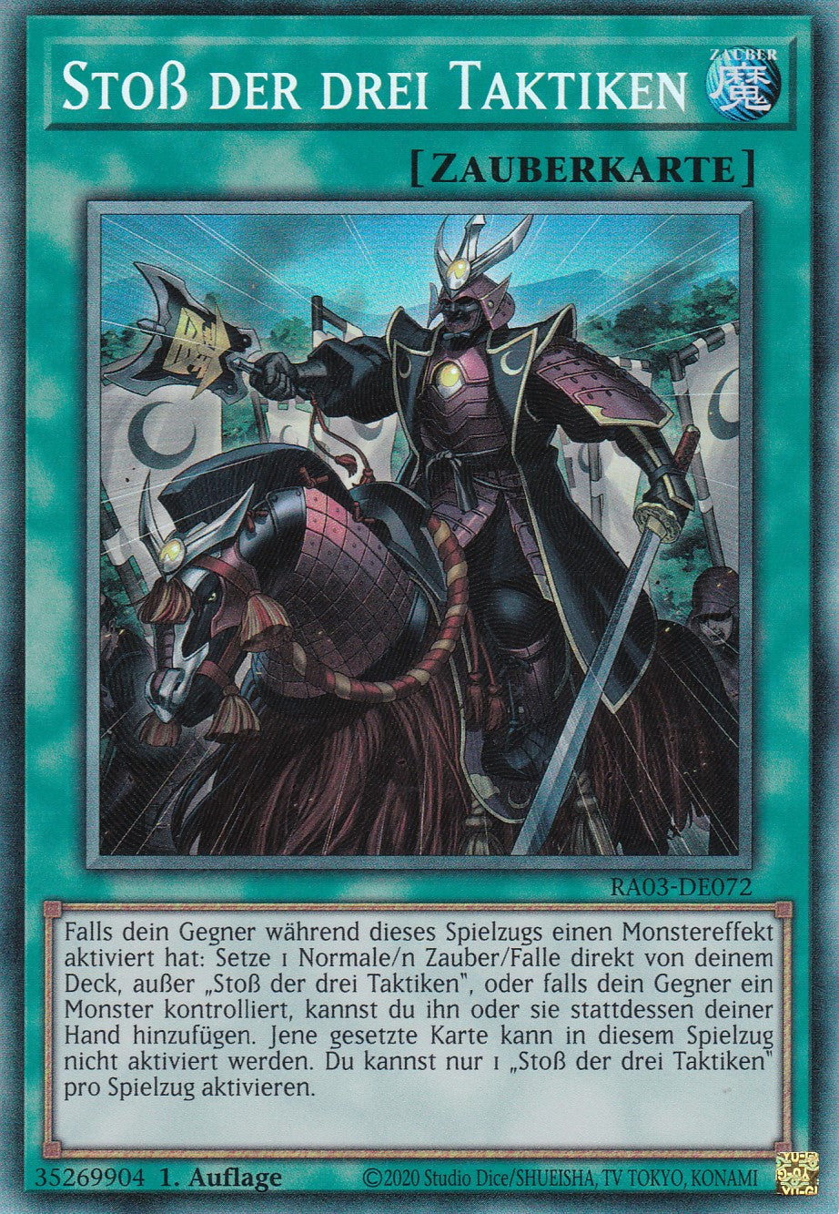 Stoß der drei Taktiken - RA03-DE072 - Collector Rare - Deutsch - 1. Auflage - Quarter Century Bonanza