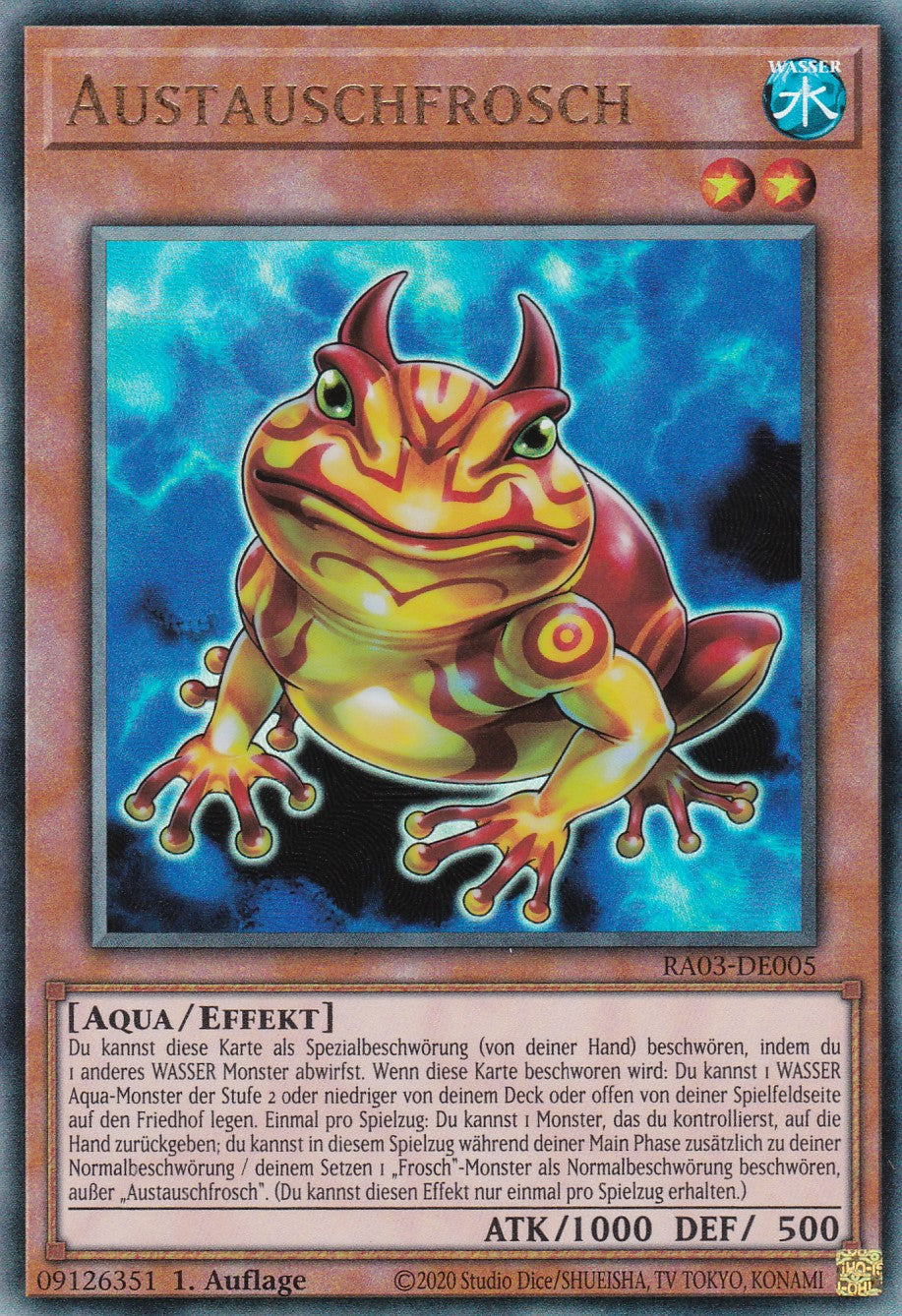 Austauschfrosch - RA03-DE005 - Ultimate Rare - Deutsch - 1. Auflage - Quarter Century Bonanza