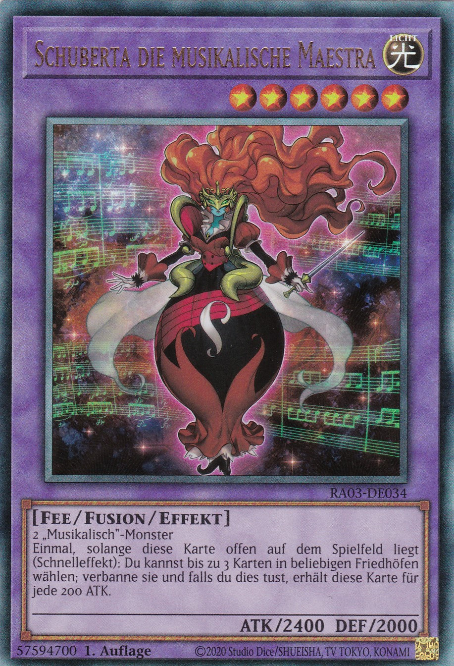 Schuberta die musikalische Maestra - RA03-DE034 - Ultimate Rare - Deutsch - 1. Auflage - Quarter Century Bonanza