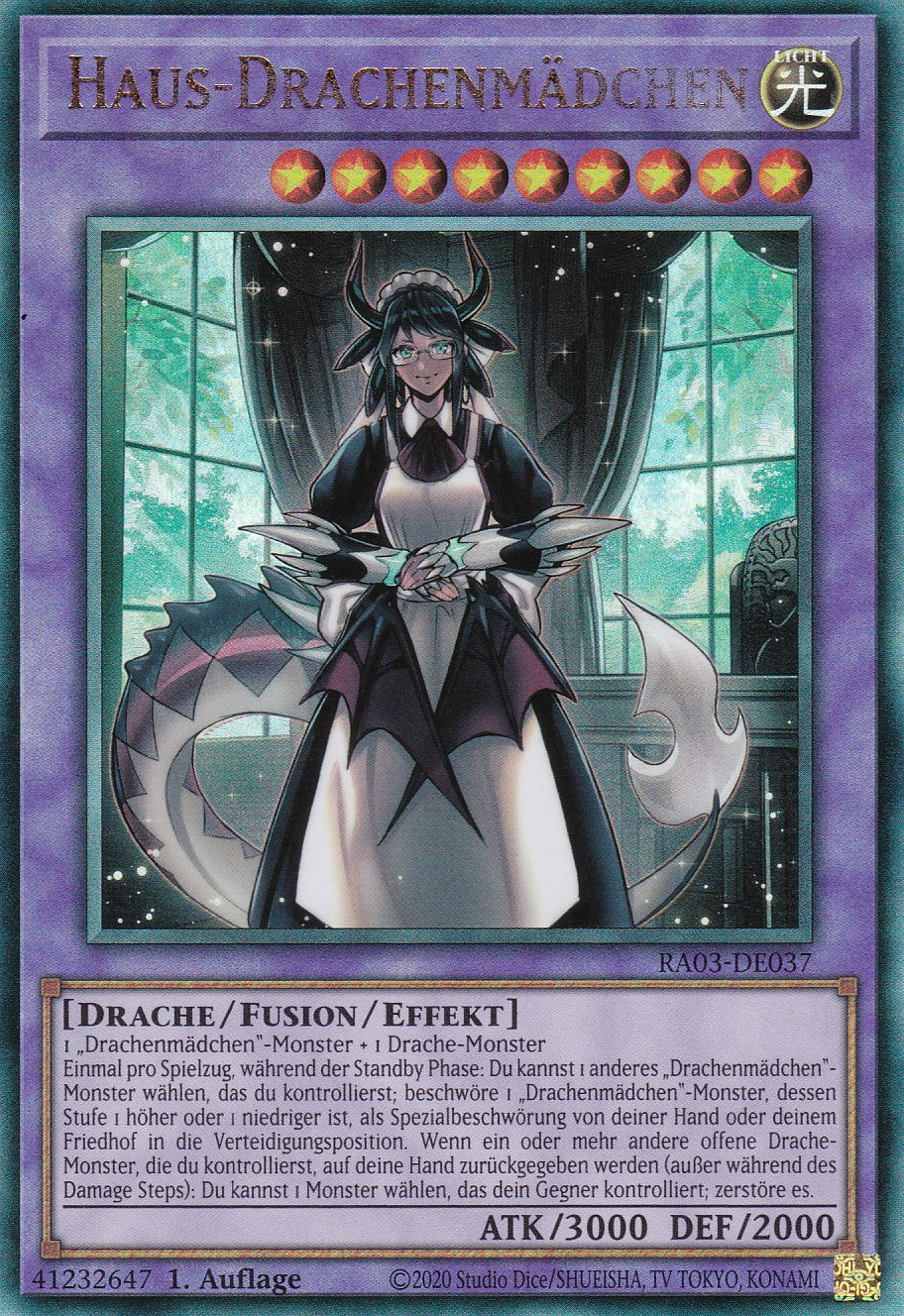 Haus-Drachenmädchen - RA03-DE037 - Ultimate Rare - Deutsch - 1. Auflage - Quarter Century Bonanza