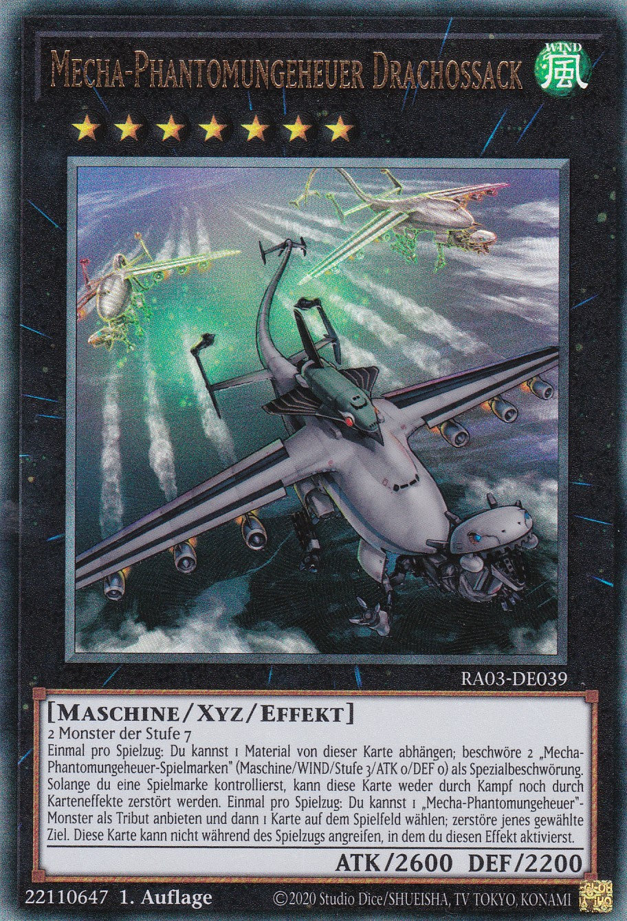 Mecha-Phantomungeheuer Drachossack - RA03-DE039 - Ultimate Rare - Deutsch - 1. Auflage - Quarter Century Bonanza