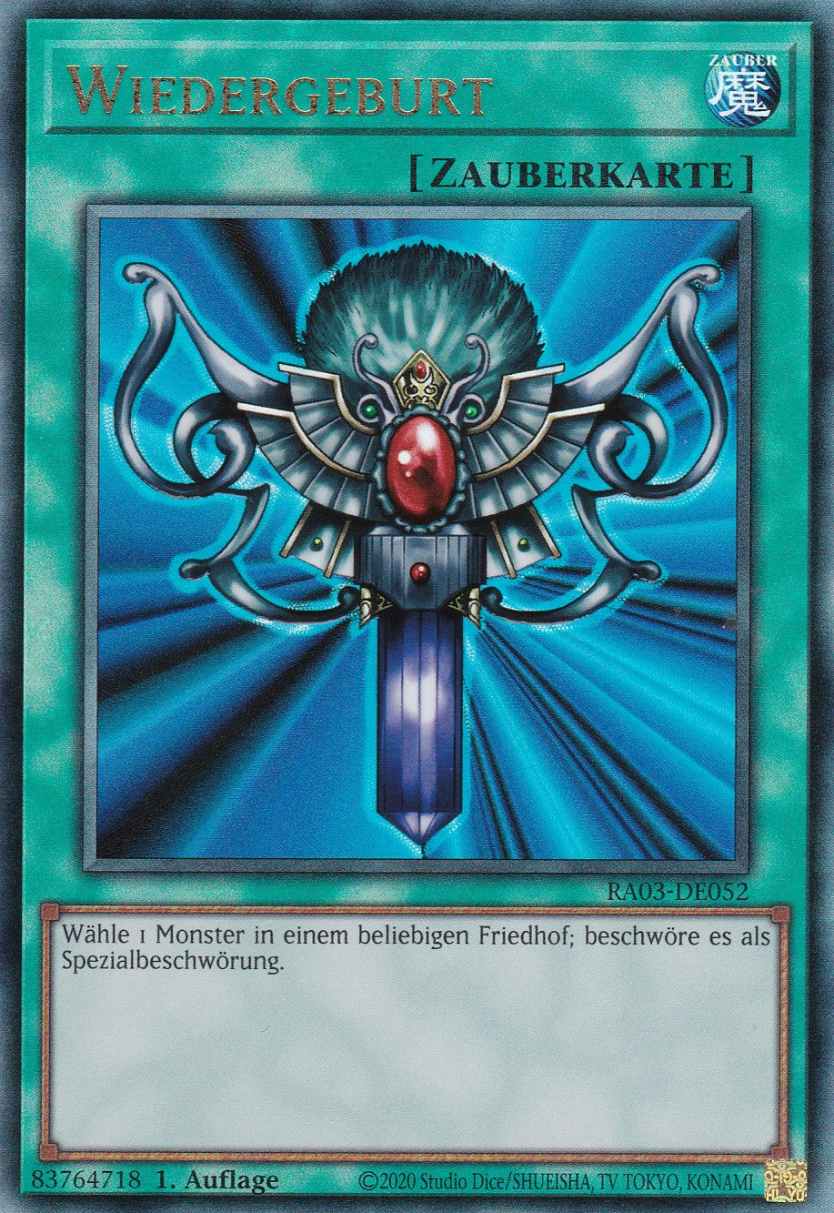 Wiedergeburt - RA03-DE052 - Ultimate Rare - Deutsch - 1. Auflage - Quarter Century Bonanza