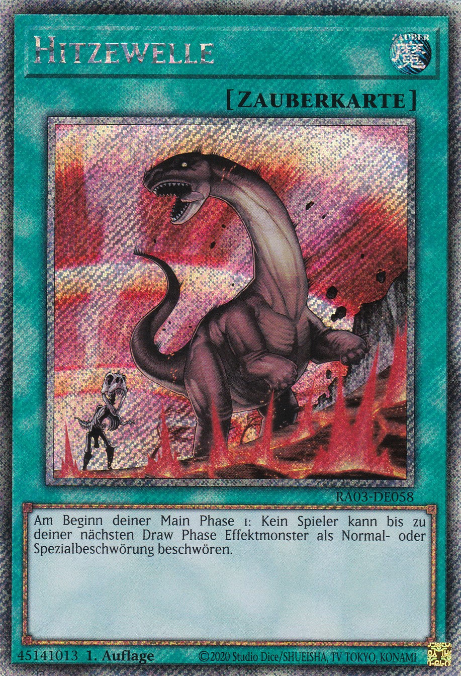 Hitzewelle - RA03-DE058 - Platinum Secret Rare - Deutsch - 1. Auflage - Quarter Century Bonanza